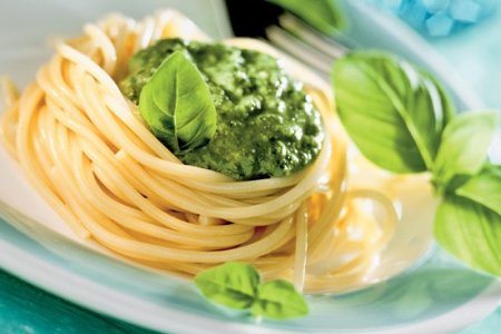 Рецепт спагетти № 5 с песто дженовезе